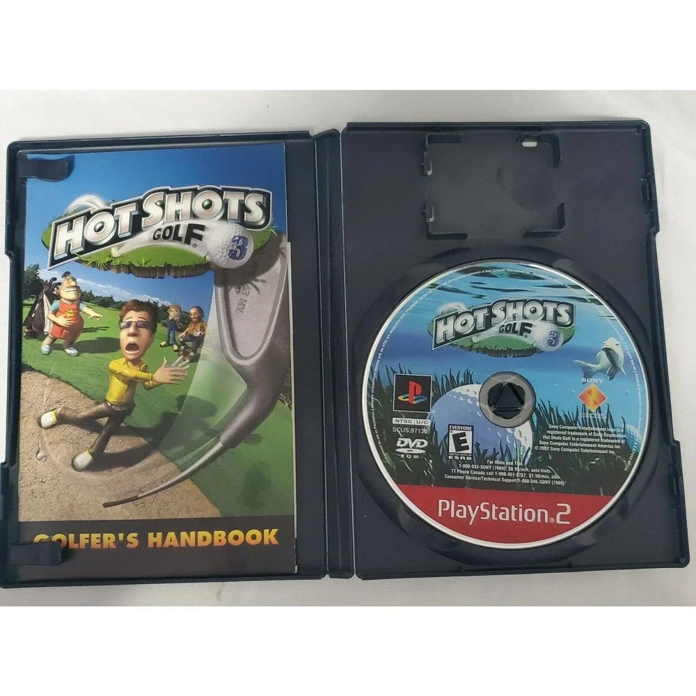 Hot Shots Golf 3 (Sony PlayStation 2, PS2, 2003) with Manual